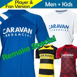 2023 2024 Real Zaragoza Soccer Jerseys 23 24 Special Edition Blue Football Shirt 90S Retro 92-93 Camiseta de Futbol Home White Away Away Away Tredje män Ivan Vada Bakis Mollejo