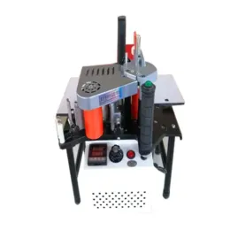 Joiners 1.2KW Edge Banding Machine Woodworking portable wood PVC Manual Edge Bander Double Side Gluing 110V/220V