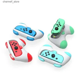 Game Controllers Joysticks 2023 Game Controller Cartoon Grip for Switch NS OLED Left and Right Joystick Gaming Handle TNS-2130 Accessories Holder DesignerY240322