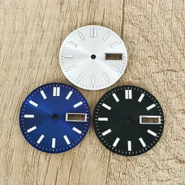 Watch accessories with double calendar and sun pattern on the face dial with green nail and night light suitable for NH36 4R movement