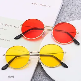 2 adet moda lüks tasarımcı 2023 edebi güneş gözlüğü şık güneş gözlüğü yuvarlak çerçeve gözlükleri unisex güneş gözlüğü çocuk oyuncakları