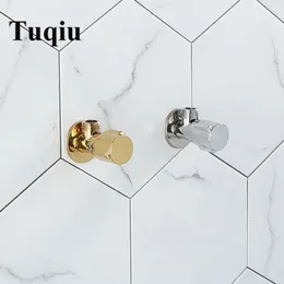 TUQIU真鍮三角水制御ゴールドコーナーバスルームタップ1212クロム角度S 240314
