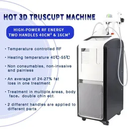 2024 3D Body Slant Face Lifting Body Shaping Dual Handle RF Slimming Machine TruSculpt RF Machine