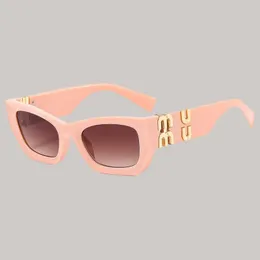 Fashion Glasses Designers Men Mui Mui Cycling UV400 Polariserade solglasögon för kvinna Purpurbruna lutningslinser Full Frame Mixed Color Eyewear Charm HJ085 C4