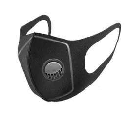 얼굴 먼지 안개 검은 마스크 패션 3 차원 세척 가능한 재사용 가능한 사이클링 마스크 무료 배송