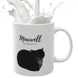 قهوة كاتس القهوة 11.8oz Maxwell The Ceramic Cup Custom Mug for Lover and Board قاعدة سهلة المقبض على شكل C