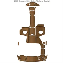 2013 Chaparral 224 Платформа для плавания Кокпит для лодки Лодка из пены EVA из тикового дерева Напольный коврик Seadek MarineMat Gatorstep Стиль Самоклеящийся