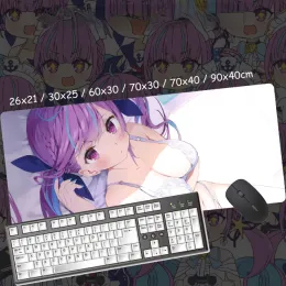 Tappetini Anime Custom Design XXL Mouse Pad Hololive Vtuber Minato Aqua Theme Gamer Sexy Girl Grande scrivania Zerbino Accessori da gioco per computer