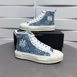 Buty amirir buty obcasy projektantów Starów Sądowe Sneakers Ma Court Hi Sneaker Designer Mężczyźni SKEL TOP Niskie trampki Luksusowe skórzane buty na płótnie Buty