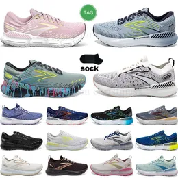 Brooks sis gri koşu ayakkabı moda sarı gece yarısı lacivert siyah pembe kadın tasarımcı kapalı mavi açık duman somunları beyaz su koşu ayakkabıları chaussures spor ayakkabı