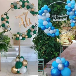 Decorazione per feste in plastica per compleanno riutilizzabile supporto per palloncini creativi cornice ad arco flessibile pali regolabili bianchi multifunzionali