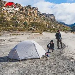 テントとシェルターNatureHike Professional Mongar 2 Tent Camping Tent Tent Outdoor Travel Ultralight Gray Camping 20D Nylon Tents with Mat Vestibule 240322