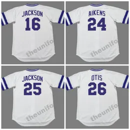 Herren Kansas City BO JACKSON BRET SABERHAGEN FRANK WHITE 1980er-1989 WILLIE AIKENS DANNY JACKSON AMOS OTIS DAN QUISENBERRY Throwback-Baseballtrikot S-5XL