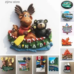 Magneti per il frigo Quebec Vancouver Totem Magnete per il frigorifero Toronto Victoria Souvenir turistico Decorazione Adesivo magnetico refrigerante Y240322