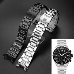 Watchstrap for Calera Series rostfritt stål armband män Watchband 22mm 24mm Watch Accessories Band Solid Watchchain 240311