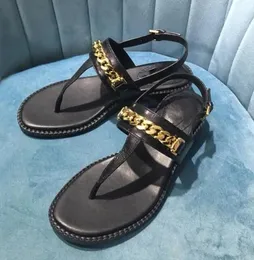 Summer Name Brand Designer Cubongo Flat Slippers Women's Summer Sandals Alligator-Embossed Calfskin Leather Ladies Gladiator Sandale