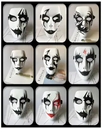 Halloween ansiktsmask White Jabbawockeez mask Hiphop Jabbawockeez mask White Hip Hop Plain Masquerade Masks7483755