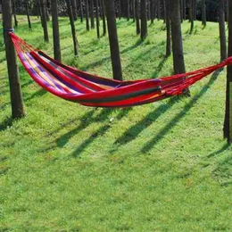 Hammocks 1-2 Cotton Rainbow Hammock 264lbs Capacity Bar Hanger Portable 102x32 inches with Handbag Y240322