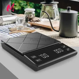 Household Scales Drip Coffee Scale with Timer 3kg/0.1g High Precision Pour Over Drip Espresso Scale with Back-Lit LCD Display 240322