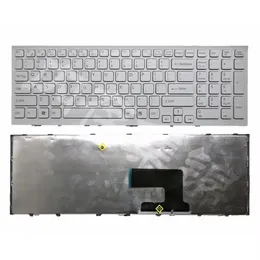 Laptop US-tangentbord för Sony för VAIO VPCEE VPC-EE Series V116646B-RU 148915581 White With Frame New