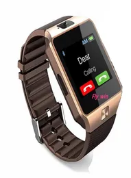 Relógios inteligentes DZ09 com pulseira Bluetooth Android cartão SIMTF relógio inteligente relógio de telefone móvel inteligente multilíngue com Ca6228026
