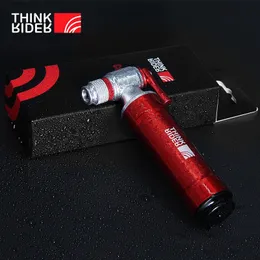 Thinkrider bomba de co2 para bicicleta schrader presta adaptador inflator alumínio tubo pneu mini tamanho mtb bombas cartucho co2 240318