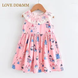 Mädchen Kleider LIEBE DDMM Mädchen Mode Kinder Kleidung Süße Spitze Prinzessin Kinder Für Kleidung Baby Kostüm Vestidos