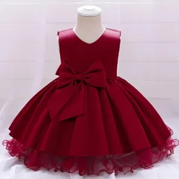 Abiti da ragazza Principessa Abito da festa per ragazze Fiore Elegante compleanno Bambini Tulle Abito da sera da sposa Abiti tutu senza nero