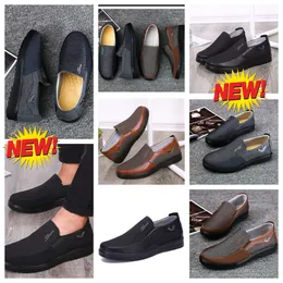 모델 공식 디자이너 Gai Man Black Shoes Point Toes Party Banquet Suit Mens Business Heels 디자이너 통기성 신발 EUR 38-50 SOFTS