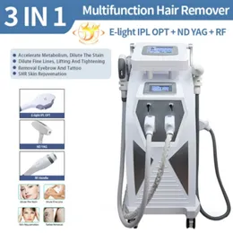 Equipamento multifuncional de beleza 4 em 1 Elight Opt R-F Nd Yag Laser Beauty Maquina Equipamentos de remoção de pelos