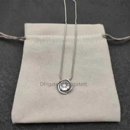 Collana con pietre di rubino di lusso Zircone Girocollo solido rotondo Catene con zaffiro Designer Catena con pendente bianco per collane da donna Gemma colorata alla moda Gioielleria raffinata 9