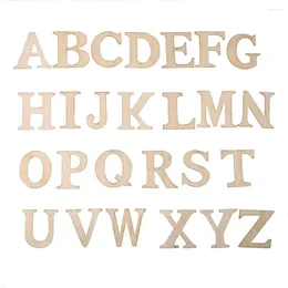 Dekorativa figurer 52 st/set blandad konst hantverk pedagogiska handgjorda lapptäcke dekoration trä bokstäver ord hem alfabet parti nummer