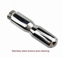 304 Stainless Steel Anal Enemator Shower Clean Vagina Cleaning Douche Pussy Clit Pump Cleaner Butt Plug Erotic Toys For Women2837440
