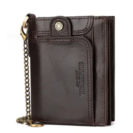 Fashion Mens Wallet for Men Leather Zipper Wallet Card Holder Designer Wallet Large Capacity Luxury Purse Wallet RFID Anti-magnetic