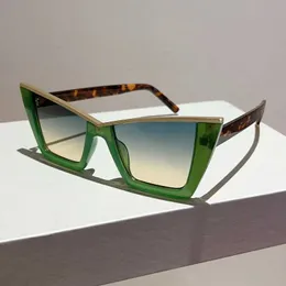 Солнцезащитные очки KAMMPT, ультратонкие женские солнцезащитные очки «кошачий глаз», модные ретро-градиентные солнцезащитные козырьки, модные дизайнерские очки класса люкс UV400 J240322