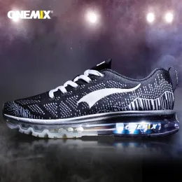 Stivali Onemix Running Shoes for Men Knit Mesh Air Cushion Sports Trainer Jogging Man Massage Shock Amorber Sneaker Sneaker