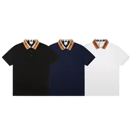 2024 MEN POLOS SUMMER SUMMER SUMPLE CLOTTING CORTON SHORT SLEEVE BUSINES