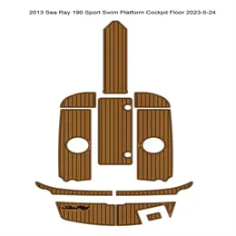 2013 Sea Ray 190 Спортивная платформа для плавания Кокпит для кокпита Лодка Напольный коврик из тикового дерева EVA Seadek MarineMat Gatorstep Стиль Самоклеящийся