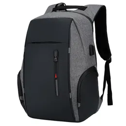 Laptop ryggsäck ergonomiskt bärsystem för 17 tums väska med USB -portvattentäta ryggsäckar för dagliga nödvändigheter 240308