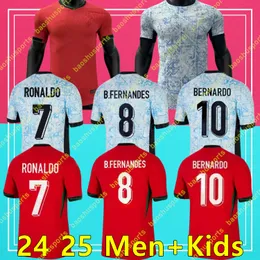 Al-Nassr FC Ronaldo Soccer Jersey 2023/24 Португальский Бруно Фернандес Диого Дж. Данило Португуэса фанатов версии игрока Португальщик мужской детская футбольная рубашка