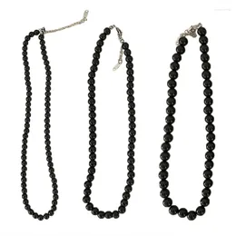 Chains Black Pearls Necklace Can Be Stacked Or Used Alone Long Pearl Necklaces For Women Bohemia Jewelry Gift Sweater Chain