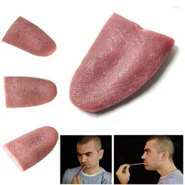 Party Decoration Artificial Funny Horrific Tongue Toys For Women Men 10 Pieces Halloween Fake Tongues Birthday Realistic Prank