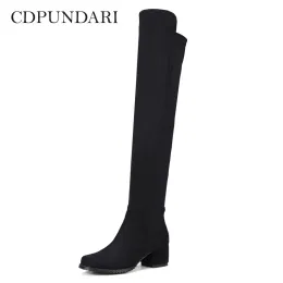 Boots Over The Knee Boots Women Thigh High Boots Ladies Spring Autumn Long Boots Shoes Woman Cuissardes Sexy Talons Hauts Sexy Hautes