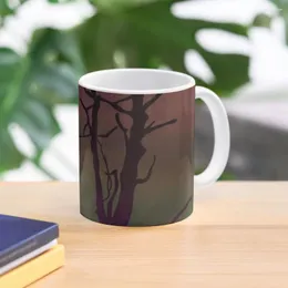 Tazze Tazza da caffè con albero morto a tema Halloween Tazze in porcellana Set colazione personalizzata