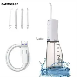 Andra apparater Oral Irrigator Portable Dental Sink USB Laddningsfat Dental Pick 4 Munstycken 350 ml 4 -läge IPX7 H240322