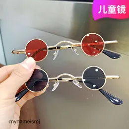 2 Pcs Fashion Luxury Designer Childrens Sunglasses Fashion Girls Small Round Frame Sunglasses Performance Modeling Sunglasses Mens Handsome Baby Glasses