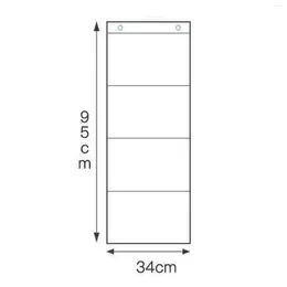 Sacos de armazenamento Pintura Pendurado Saco Cinza Escuro DIY Presentes Montagem na Parede Porta Clara para Sala de Aula Quarto das Crianças