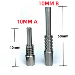 DHL Free 10mm Titanium Tips Titanium Nail Male Joint Micro NC Kit Inverted Nails Length 40mm Ti Nail Tips