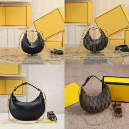 Klasyczne wieczorne torby pod pachami Łańcuch Half Moon Crossbody Torby Luksusowe kobiety torebka torebka torebka