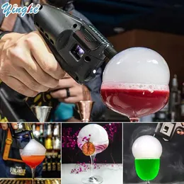 Ferramentas de bar Aroma Smoke Bubble GunVapour Blaster Cocktail Bubble Smoke GunContém óleo de aroma de 5 sabores e bolhas para alimentos e bebidas 240322